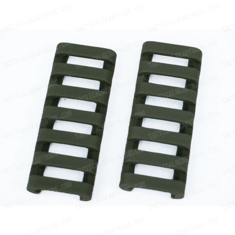 ERGO 7-Slot Ladder LowPro Rail Cover 2pcs Foliage Green