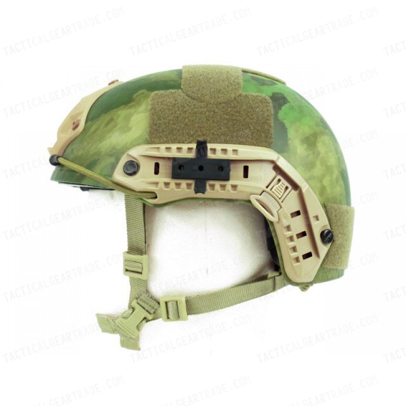 Airsoft FAST Carbon Style Helmet V2 A-TACS FG Camo