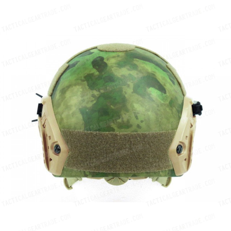 Airsoft FAST Carbon Style Helmet V2 A-TACS FG Camo