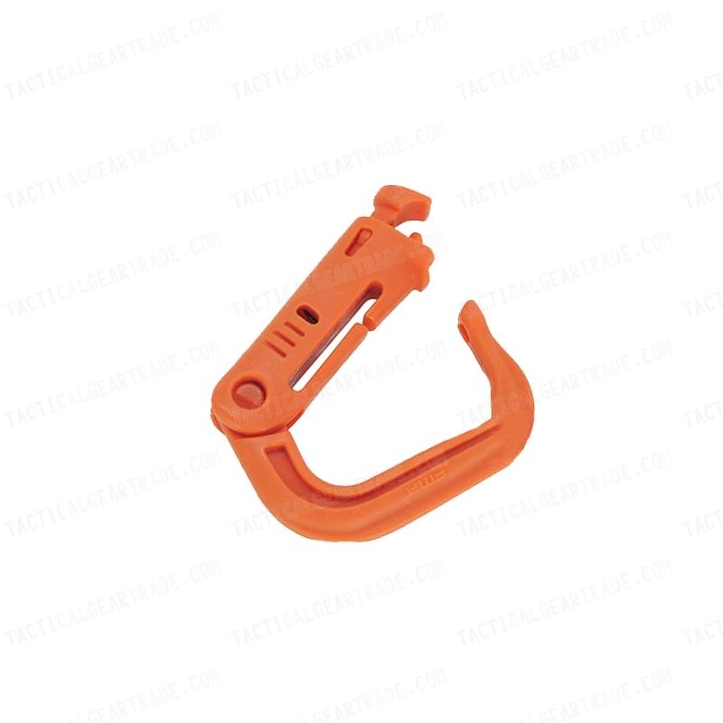Grimloc D-Ring Locking Molle Carabiner 3pcs Pack Orange