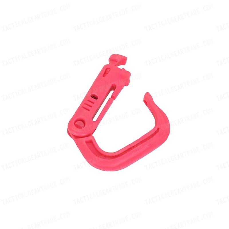 Grimloc D-Ring Locking Molle Carabiner 3pcs Pack Pink