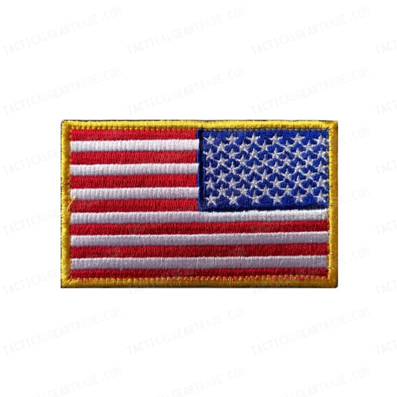 US United States USA Reverse Flag Velcro Patch