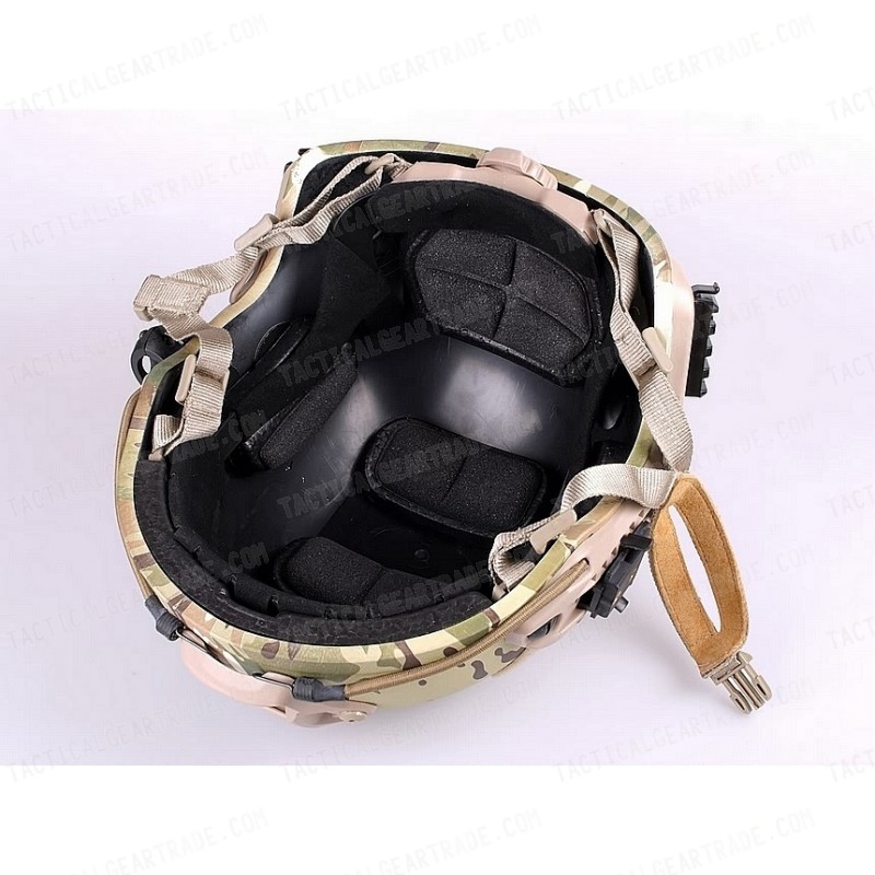 Airsoft FAST Carbon Style Helmet Multi Camo
