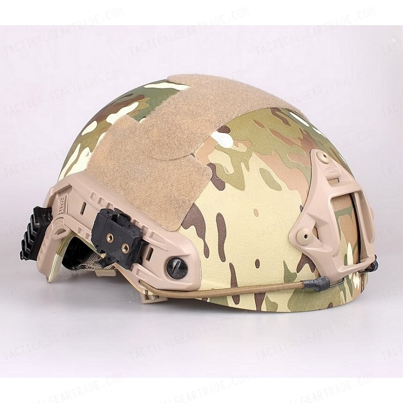 Airsoft FAST Carbon Style Helmet Multi Camo