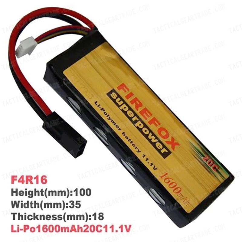 Firefox 11.1V 1600mAh LiPo Li-Po Li-Polymer Battery 20C F4R16