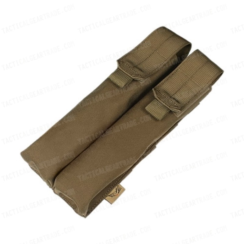 Flyye 1000D Molle Double P90/UMP Magazine Pouch Coyote Brown