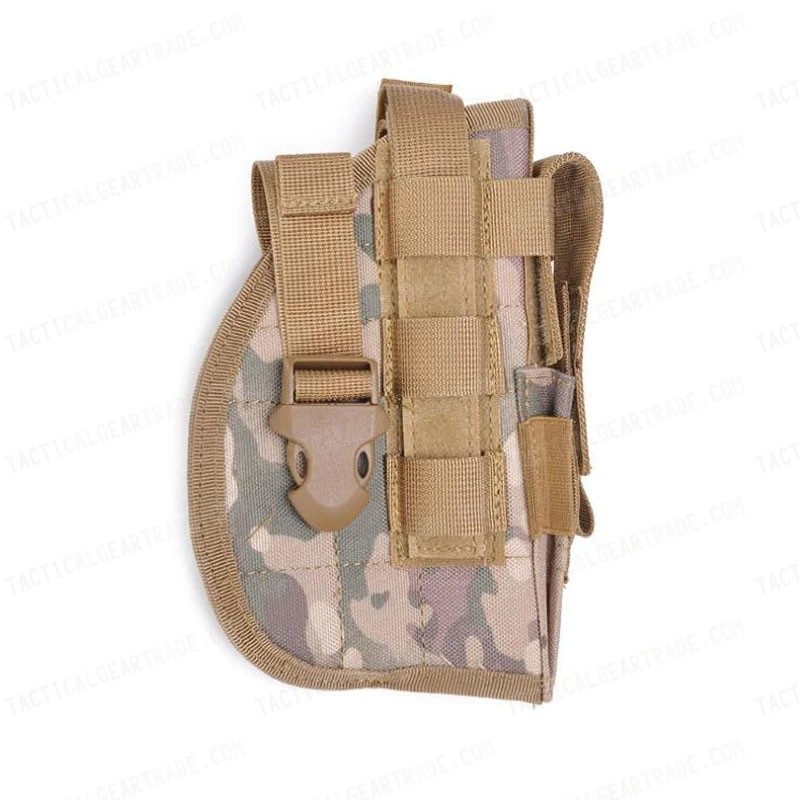 STRIKE Molle Combat Pistol Belt RH Holster Multi Camo