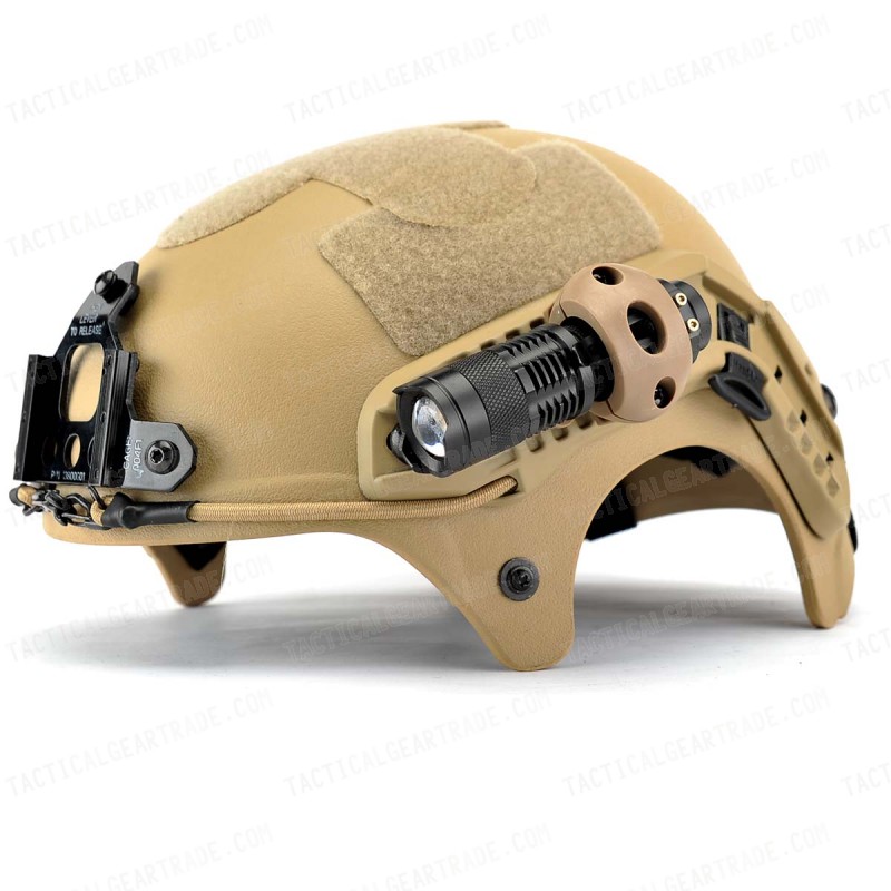 IBH Helmet with NVG Mount & Side Rail Tan