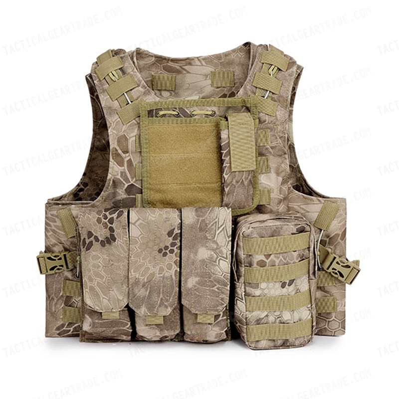 USA Tactical Vest Military Gun Holder Molle Police Airsoft Combat Assault  Gear