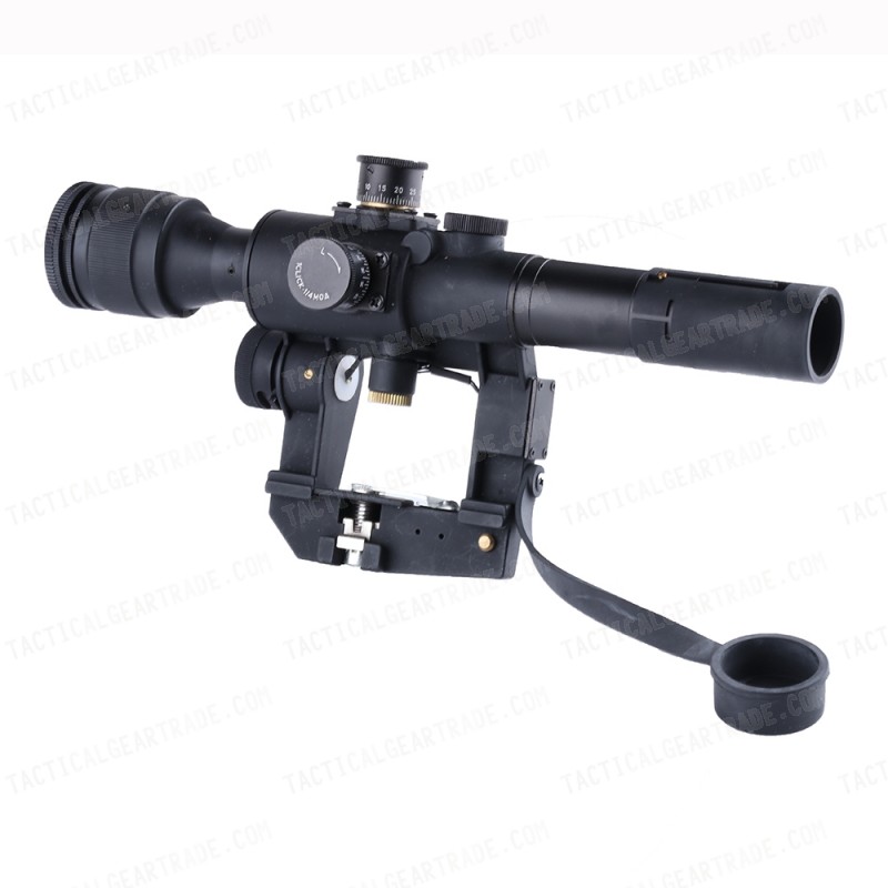 4x26 SVD Red Illuminated Rifle Sniper Scope