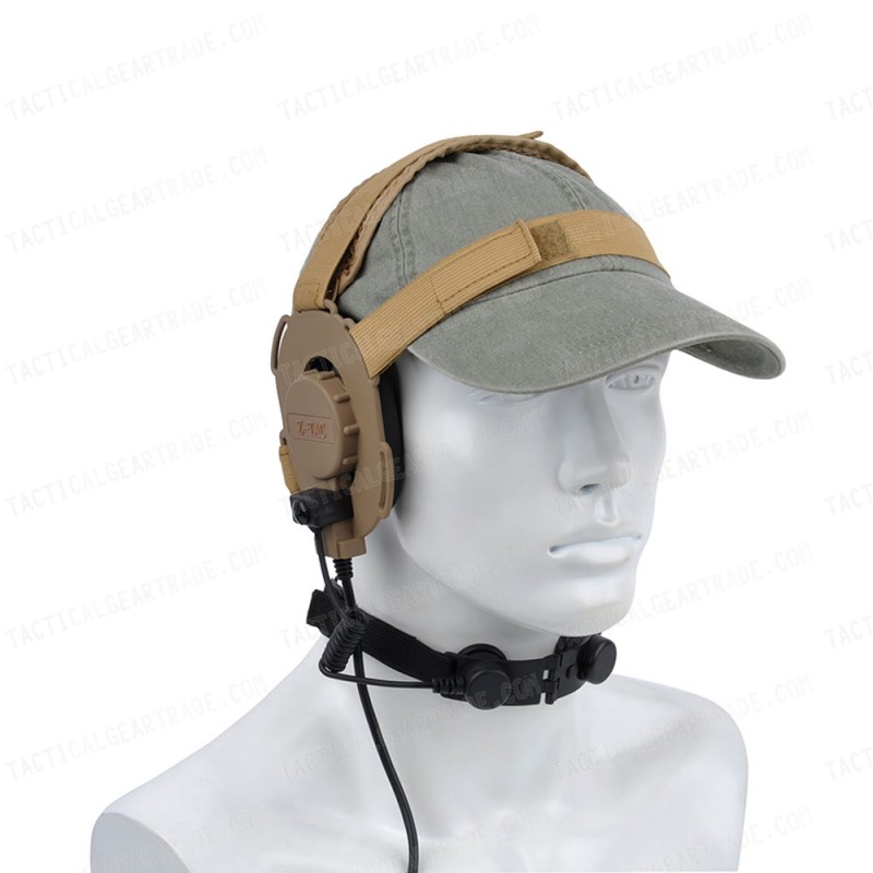 Z Tactical Throat Mic for Bowman EVO III Headset Black - Z045