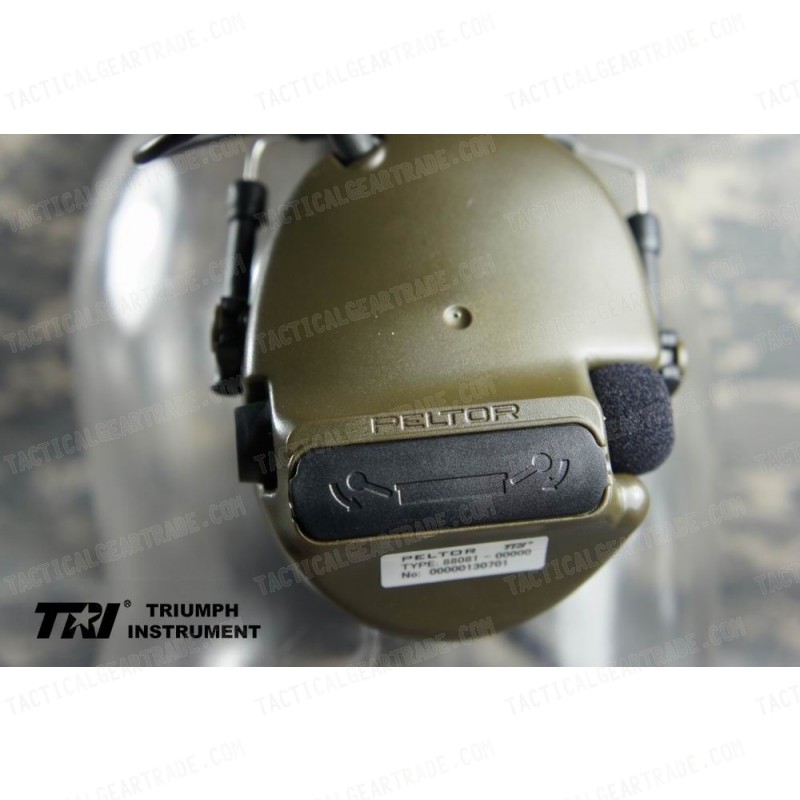 TRI COMTAC III Single Com Noise Reduction Headset (OD) For TRI / Mil-Spec PTT