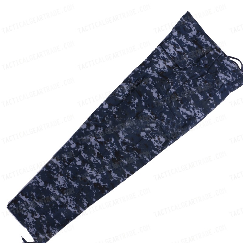 US Navy Blue Digital ACU Style Pants Digital Navy Blue Camo