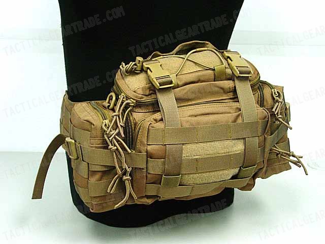 Molle Utility Gear Assault Waist Pouch Bag Coyote Brown for $24.14