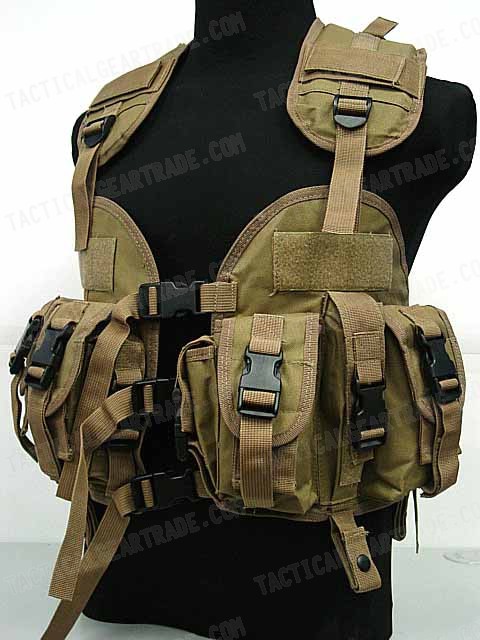 葉 CQB VEST US Navy Seal CQB LBV Modular Assault Vest Coyote Brown for