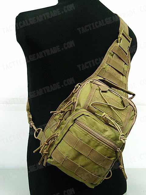 Tactical Utility Gear Shoulder Sling Bag Coyote Brown S for $15.74 ...