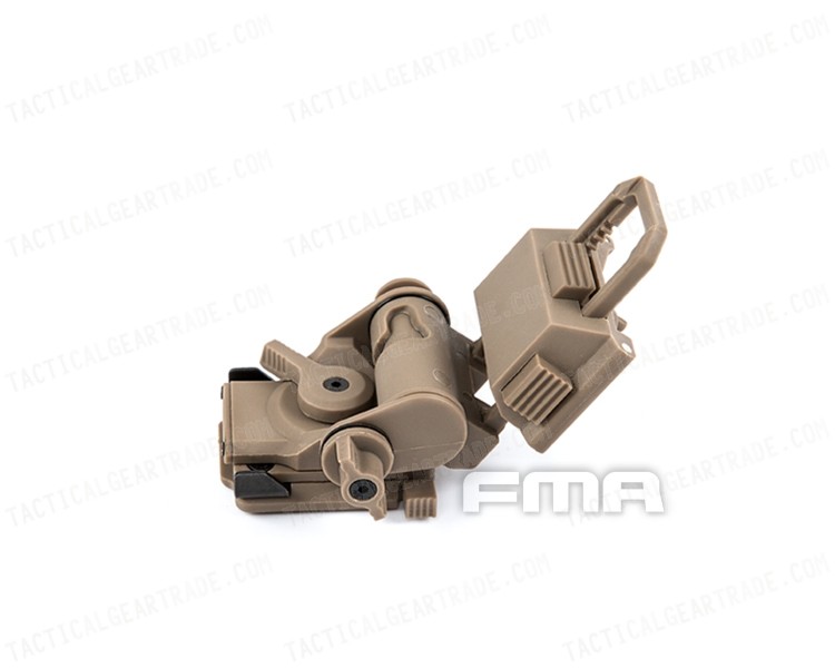 FMA Tactical L4G24 NVG Mount 100% Plastic Airsoft Helmet Mount TB1012 BK/DE