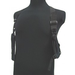 Tactical Shoulder Pistol RH/LH Holster w/Mag Pouch Type A Black