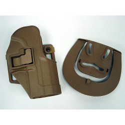 CQC Tactical H&K USP Compact RH Pistol Paddle & Belt Holster Tan