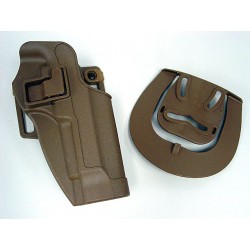 CQC Tactical Beretta 92/96 RH Pistol Paddle & Belt Holster Tan