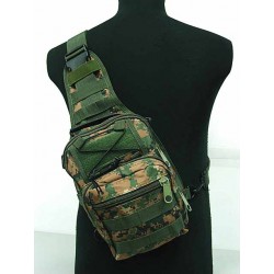 Tactical Utility Gear Shoulder Sling Bag Digital Camo Woodland S