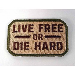 Live Free or Die Hard Velcro Patch Multi Camo