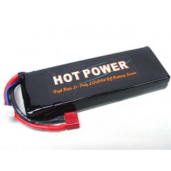 Hot Power 7.4V 4650mAh 20C Li-Po Li-Polymer Battery T-Shape Plug