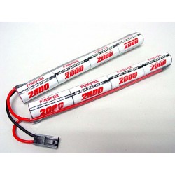 Firefox 9.6V 2000mAh Ni-MH Airsoft AEG RC CQB/R Battery