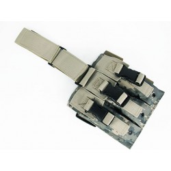 Triple MP5 Magazine Drop Leg Pouch Digital ACU Camo