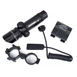 Tactical Rifle Green Laser Sight Pointer with 2 Mount Set
