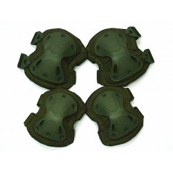 SWAT X-Cap Airsoft Paintball Knee & Elbow Pads OD