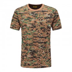 Camouflage Short Sleeve T-Shirt Digital Camo Woodland