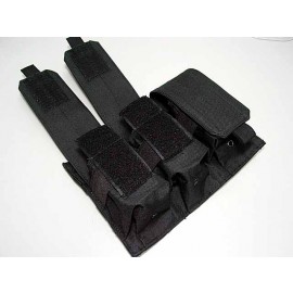 Airsoft Molle Triple Magazine Pouch Black