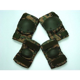 SWAT Special Force Knee & Elbow Pads Digital Camo Woodland