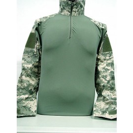 Tactical Combat Shirt w/ Elbow Pad Digital ACU Camo