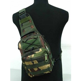 Tactical Utility Gear Shoulder Sling Bag Camo Woodland S