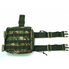 Molle Drop Leg Panel Utility Waist Pouch Bag Digital Woodland