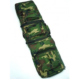 48\" Dual Rifle Carrying Case Gun Bag Camo Woodland