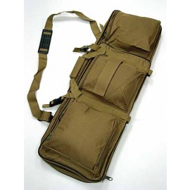 33" Dual Rifle Carrying Case Gun Bag Coyote Brown #B