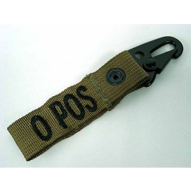 O POS Blood Type Identification Strap Tan