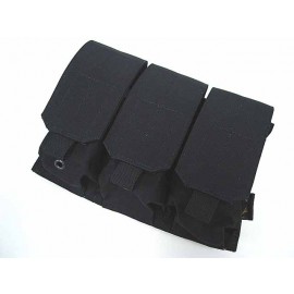 Flyye 1000D Molle Triple M4/M16 Magazine Pouch Black