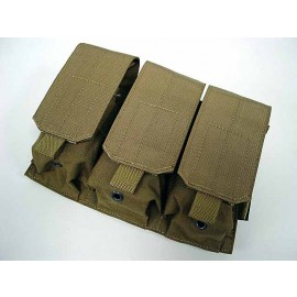 Flyye 1000D Molle Triple M4/M16 Magazine Pouch Coyote Brown