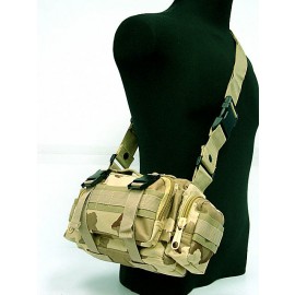 Molle Utility Shoulder Waist Pouch Bag Desert Camo