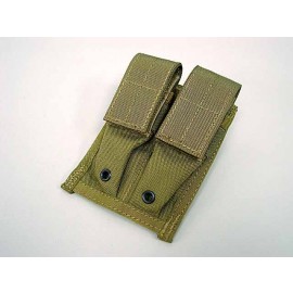 Flyye 1000D Molle Double 9mm Pistol Magazine Pouch Khaki