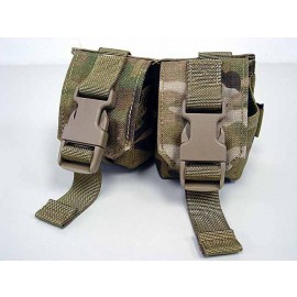 Flyye 500D Molle Double Frag Grenade Pouch Multicam