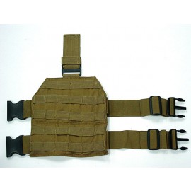 Airsoft Molle Drop Leg Panel Platform Coyote Brown