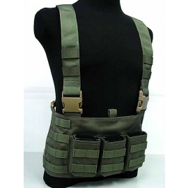 Flyye 1000D Molle LAW ENF Magazine Chest Rig Vest Ranger Green