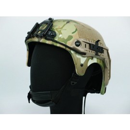 IBH Helmet with NVG Mount & Side Rail Multi Camo