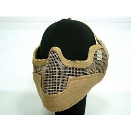 Stalker Type Half Face Metal Mesh Raider Mask Ver. 2 Tan