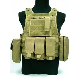 USMC MOD Molle Assault Plate Carrier Vest Coyote Brown